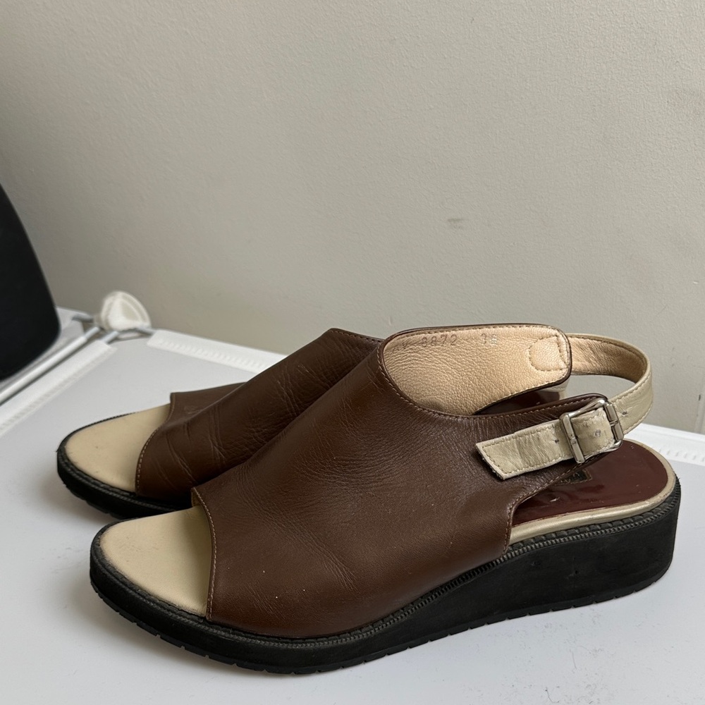 Genuine Leather Brown Women's Sandals